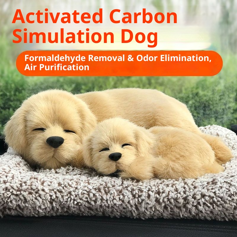 Décoration intérieure pour chat, sac en charbon de bambou, chien factice, fait main, créatif, pour voiture neuve, élimination du formaldéhyde_voghion.com