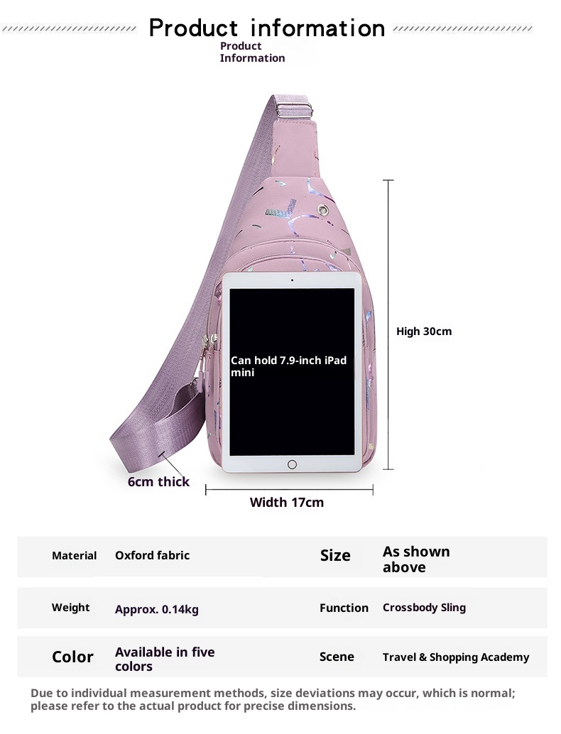 001 Damen-Brusttasche, Umhängetasche, Rucksack, vielseitig, neu, trendig, einseitig, Schultertasche, Großhandel, vorne, klein, schlicht, modisch_voghion.com