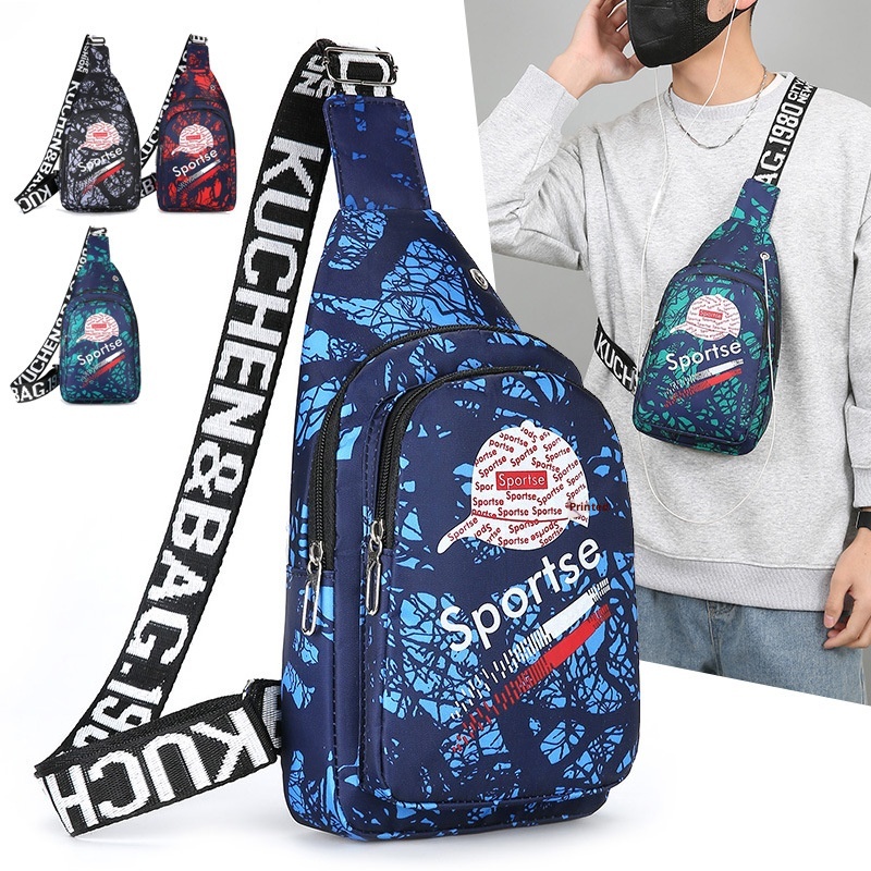 001 Fashion Crossbody Chest Multifunctional Waist Practical Large Capacity Sports Outdoor Men's Bag Wholesale_voghion.com