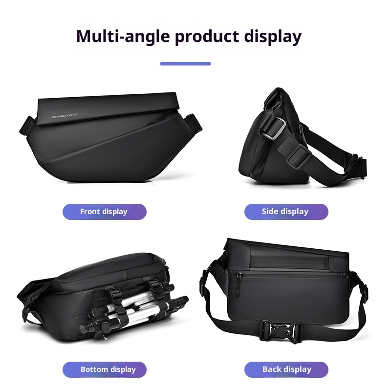 001 Crossbody Sports Functional Chest Workwear Trendy Brand Cycling Messenger Shoulder Bag Men's Backpack_voghion.com