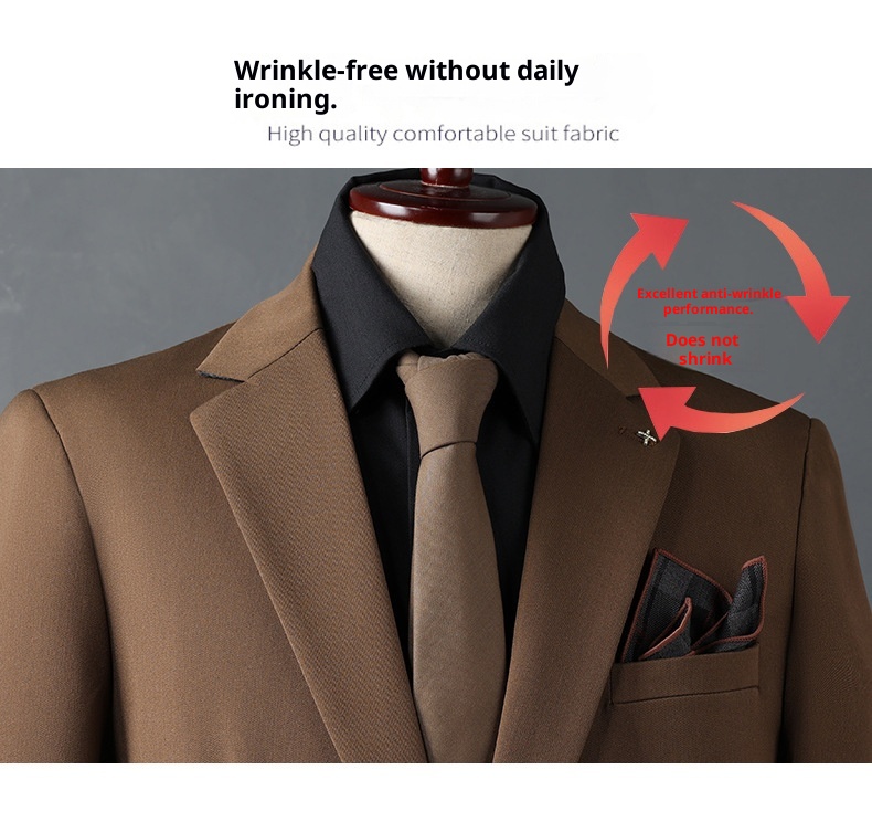 boy Casual Set Men Groom Wedding Business Slim Fit Suit For Work Interview Professional Formal Wear Men's Clothing_voghion.com