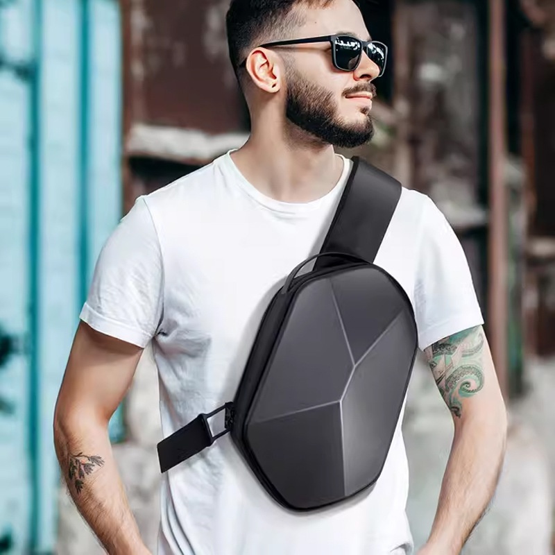 001 Nuova borsa a tracolla per ufficio e business casual da uomo, con custodia rigida in PC, per occhiali VR, grande capacità_voghion.com