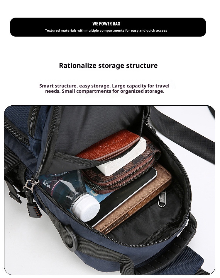 001 Borsa a tracolla multifunzionale alla moda da uomo, con tracolla grande, capacità di petto grande, per lavoro e spostamenti_voghion.com