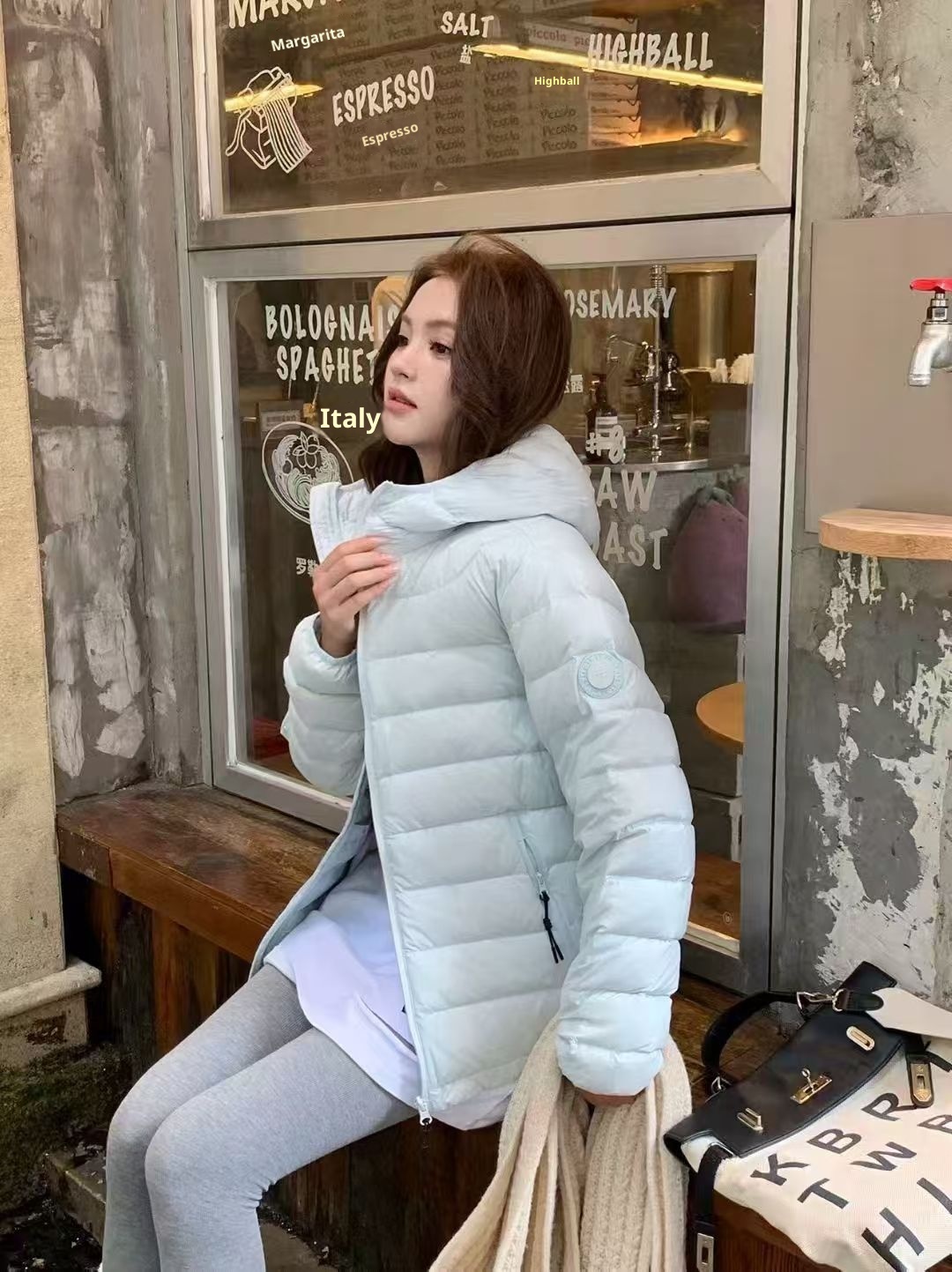 ChicShe Autumn Winter Jacket For Men And Women Couples 90% Duck Down Simple Ribbed Fashion Thin Slim Fit Hooded Warm Coat_voghion.com