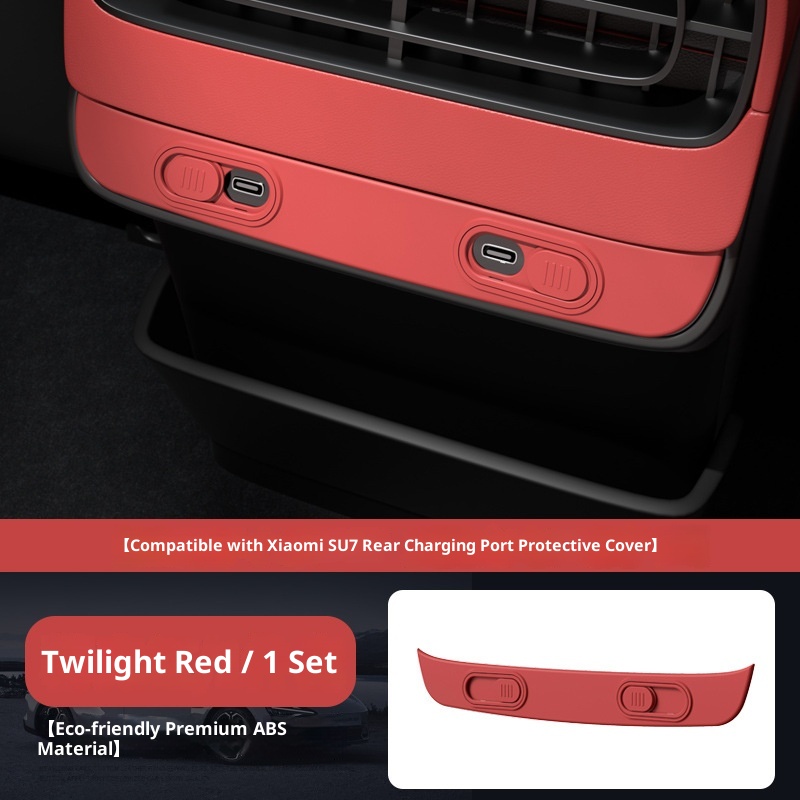 Suitable Xiaomi SU7 Rear Exhaust Vent Cover Charging Port Protective Cap Interior Modification Accessories Supplies For_voghion.com