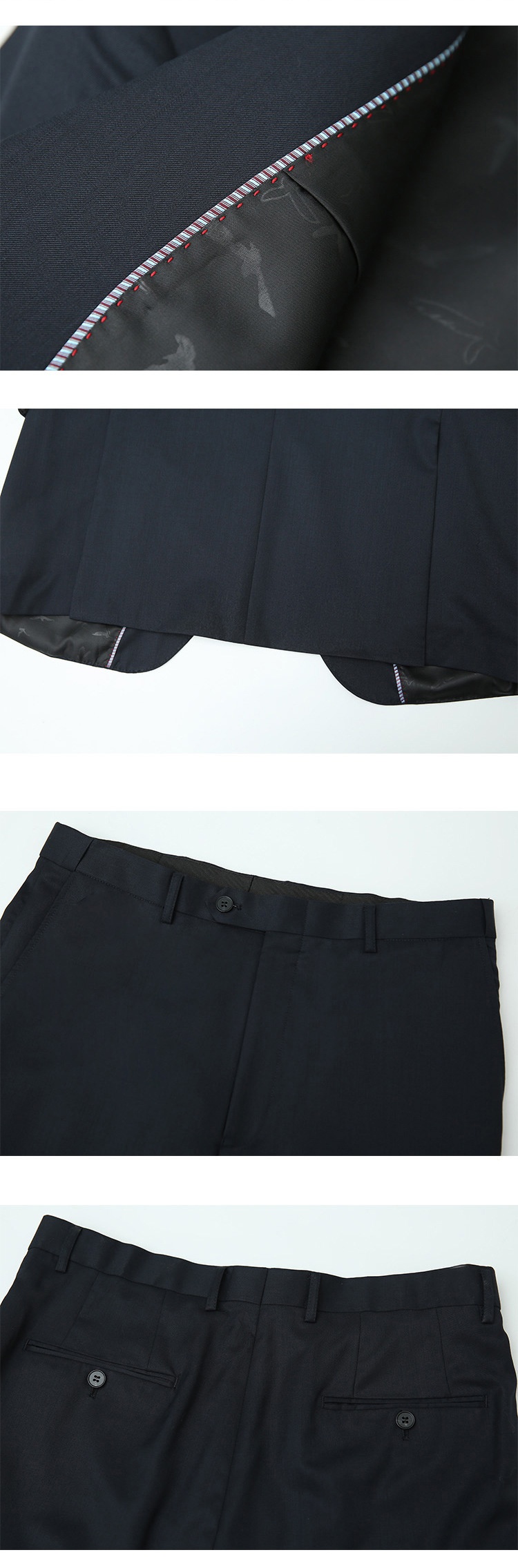 Costume d'affaires formel en laine pour jeune homme de grande taille, manches longues et double fente, idéal pour un mariage (collection 2028)._voghion.com