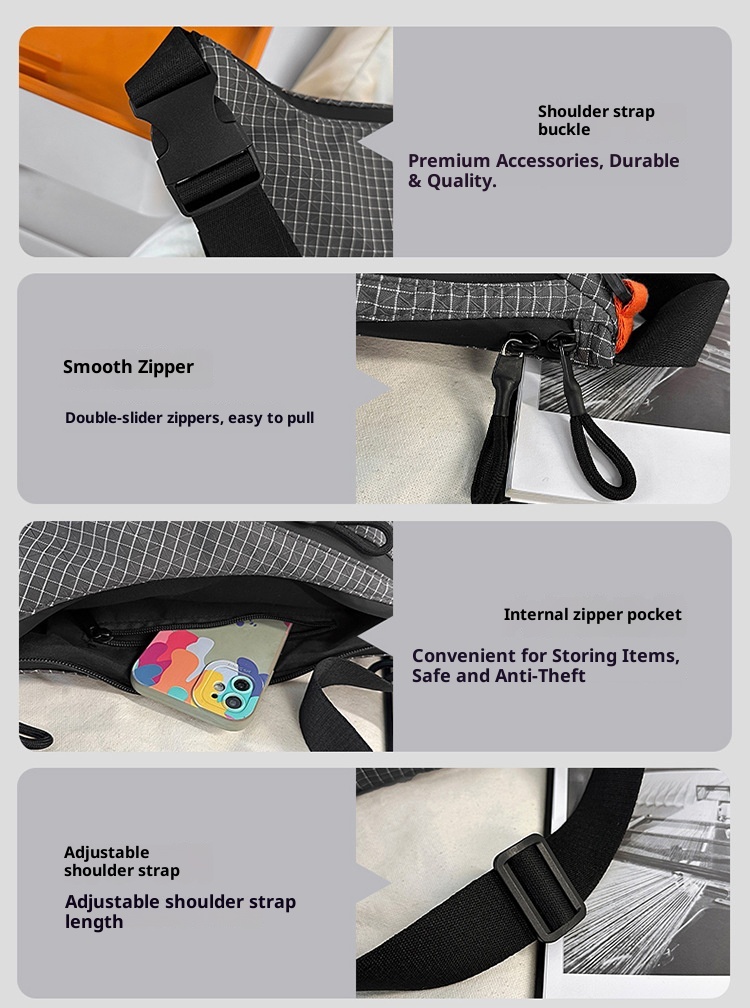 001 Cross-Border Outdoor Lightweight Chest Men 2025 Autumn Single Shoulder Crossbody Large Capacity Casual Sports Waist Bag_voghion.com