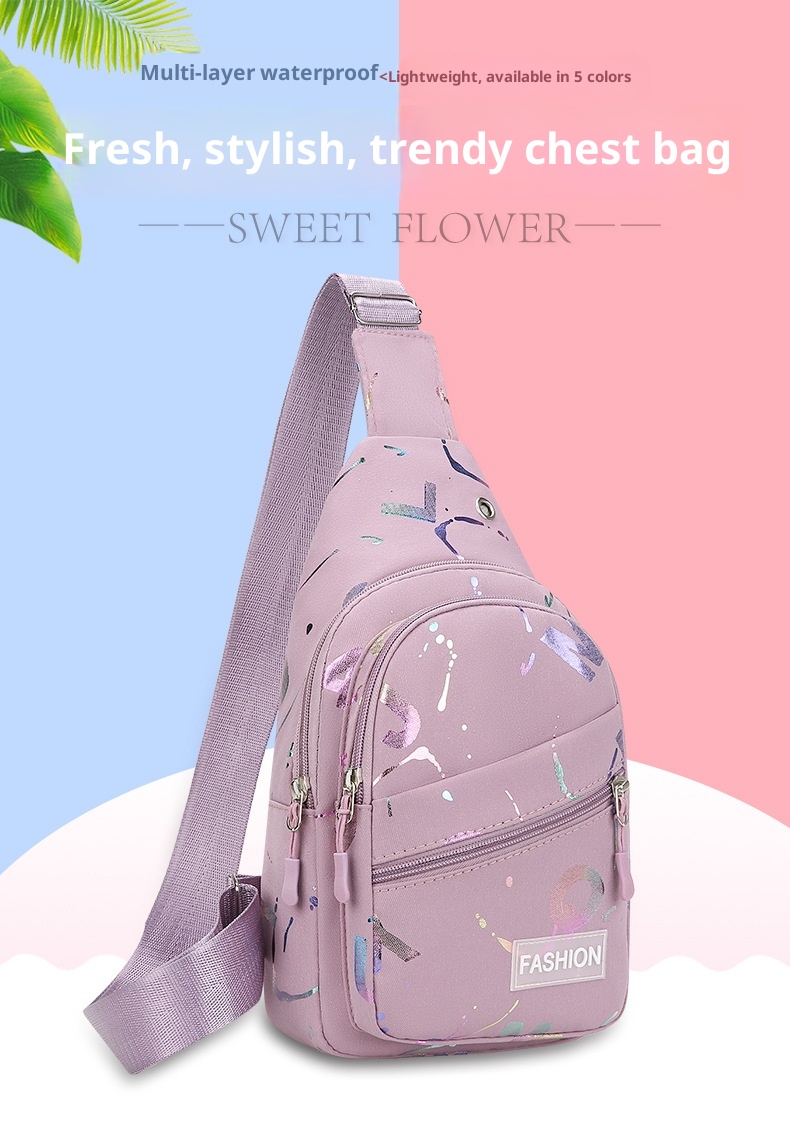 001 Damen-Brusttasche, Umhängetasche, Rucksack, vielseitig, neu, trendig, einseitig, Schultertasche, Großhandel, vorne, klein, schlicht, modisch_voghion.com