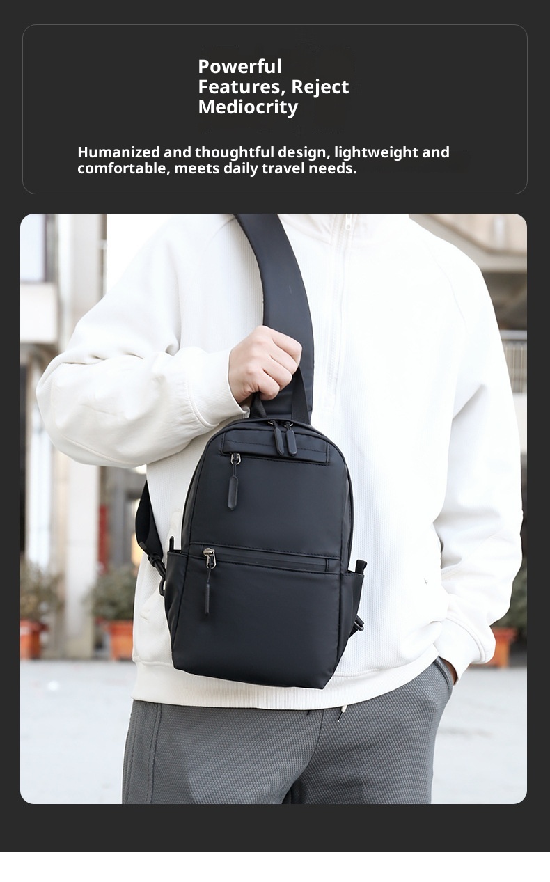001 New Business Men's Crossbody Outdoor Casual Lihtweiht Lare Capacity Shoulder Multi-compartment Desin Trendy Chest_voghion.com