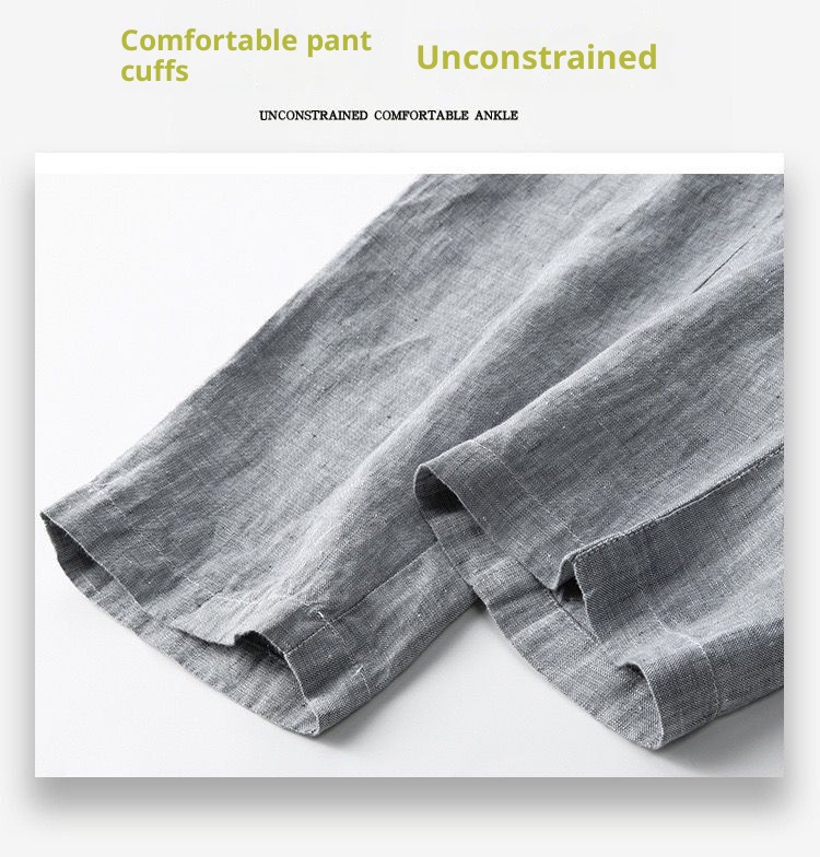 boy 2025 Set For Men Sun Protection Loose Fit Jacket Cotton Linen Casual Suit Summer_voghion.com