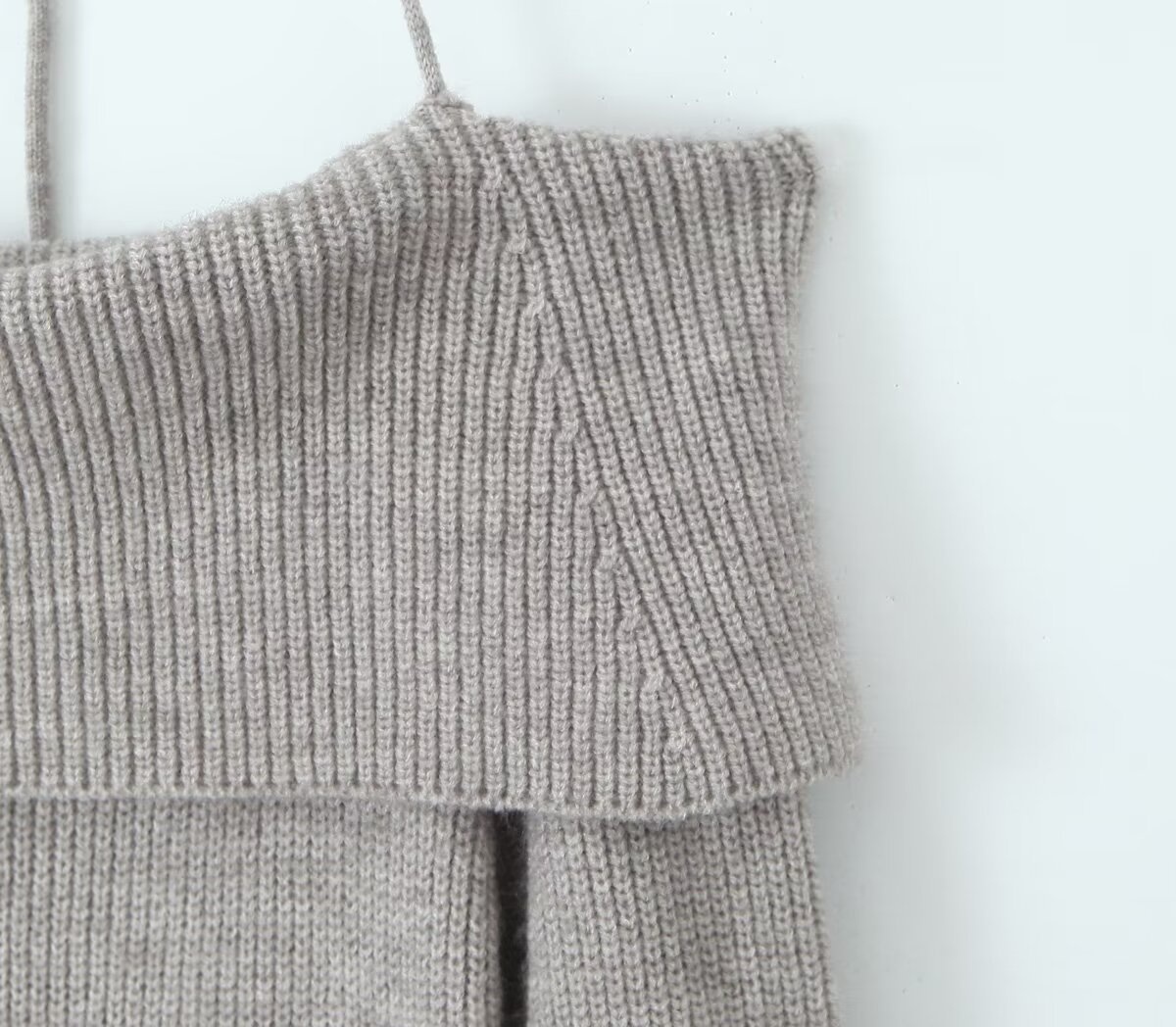 Robe moulante courte en maille à lacets, épaules dénudées et style européen et américain GraceChic, collection automne Pure Desire._voghion.com