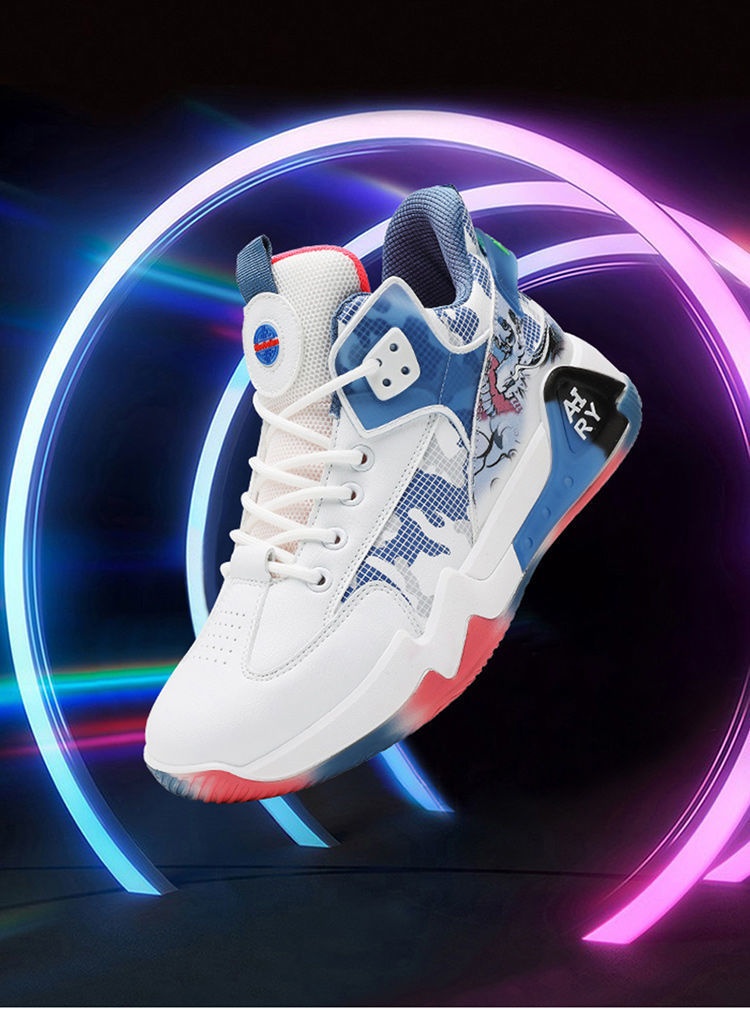 Tênis de Basquete ActiveGo Cross-Border Cano Alto, Novo Modelo Outono Inverno 2024, Atacado, Masculino, Corrida, Tendência Nacional, Casual_voghion.com