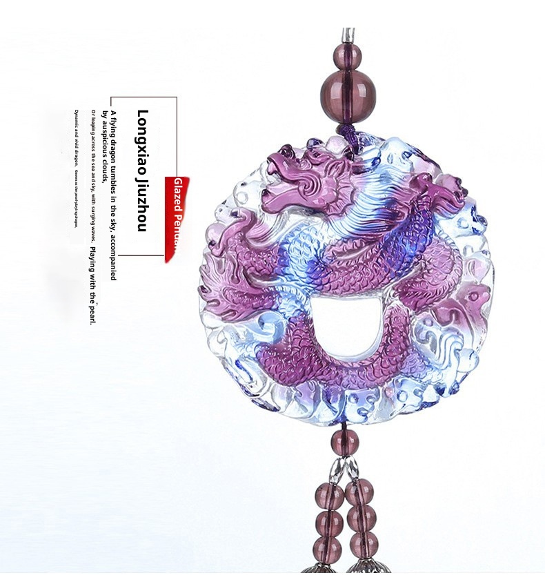 Ciondolo in vetro per interni Specchietto retrovisore personalizzato Accessori per auto Regalo creativo all'ingrosso_voghion.com