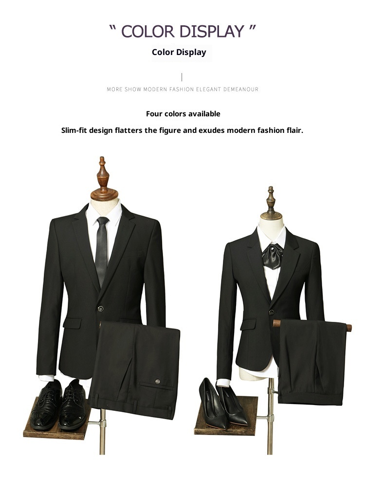 Ragazzo Primavera ed Estate Colloquio Formale Business Suit Unisex Manica Lunga Blazer Professionale Outfit Ufficio Lavoro_voghion.com