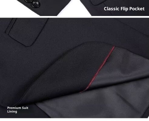 boy Simple Casual Suit Set 2024 Autumn New Business Professional Formal Wear Plus Size Men's Jacket_voghion.com