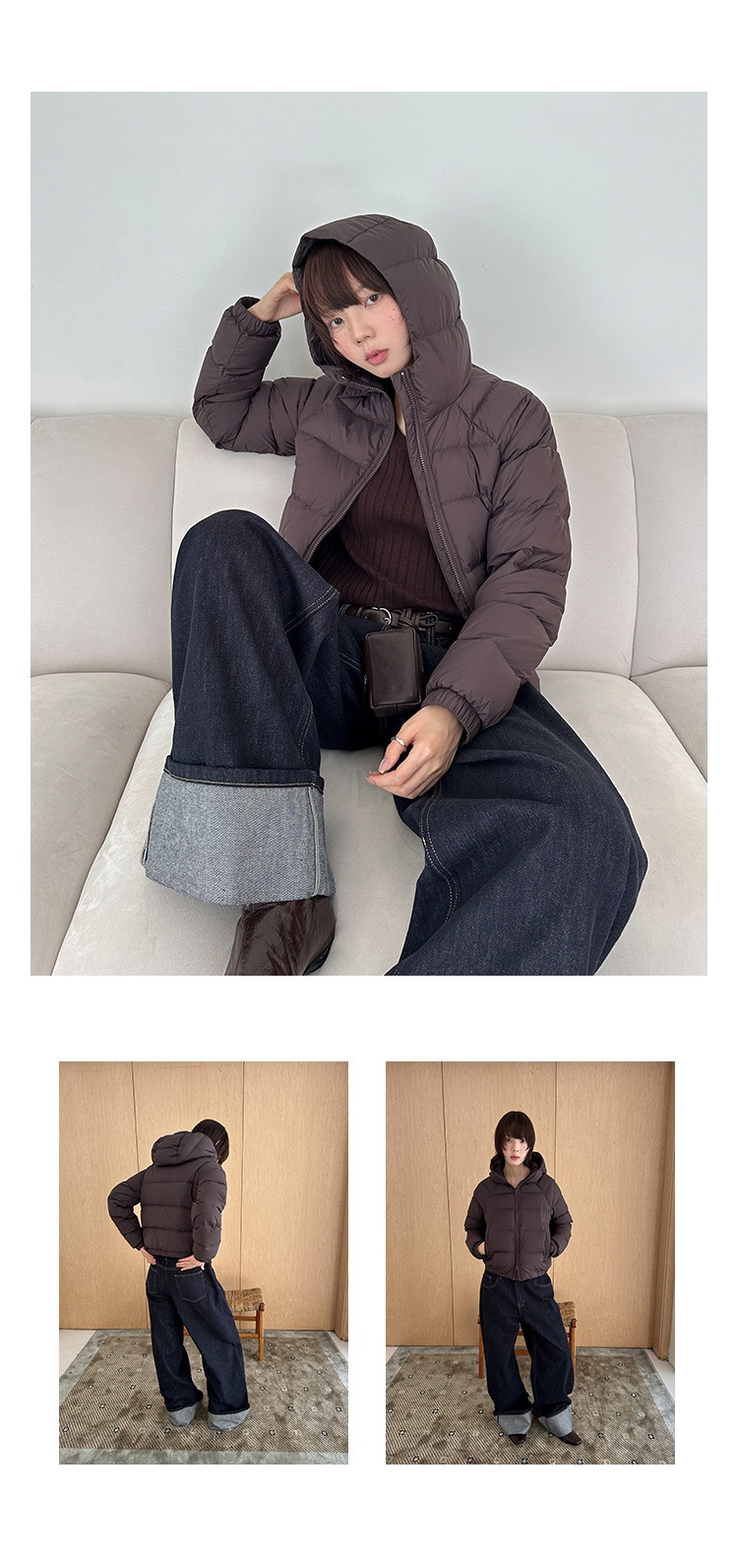 ChicShe Mulan Windproof Warm For Women 2025 Thirteen Lines Winter New 90 White Duck Hooded Down Jacket 55987_voghion.com