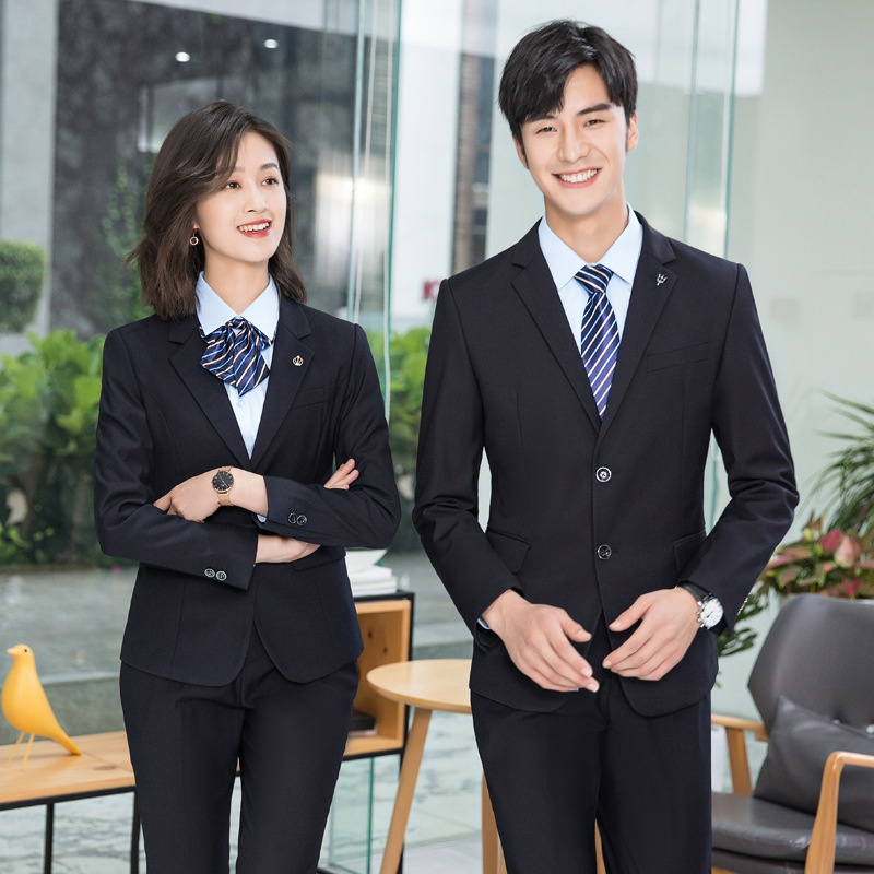 Ragazzo Primavera ed Estate Colloquio Formale Business Suit Unisex Manica Lunga Blazer Professionale Outfit Ufficio Lavoro_voghion.com