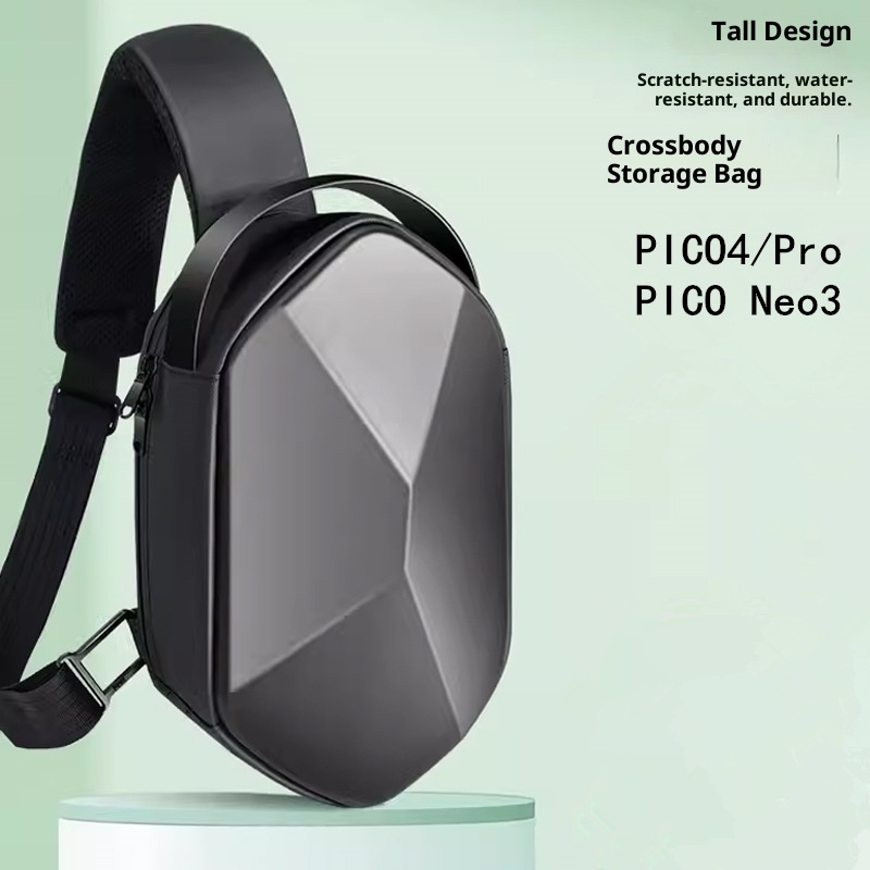 001 Nuova borsa a tracolla per ufficio e business casual da uomo, con custodia rigida in PC, per occhiali VR, grande capacità_voghion.com