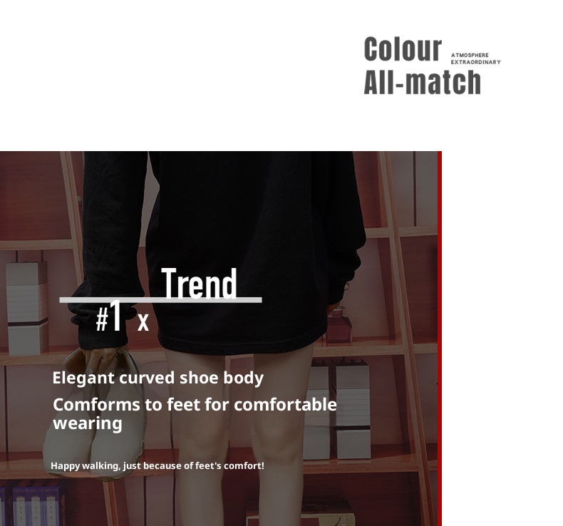 Chaussures montantes ShoeGlobe pour femmes, nouveauté hiver, confortables et élégantes, idéales pour le travail, le sport et les loisirs. Semelle souple et polyvalente._voghion.com