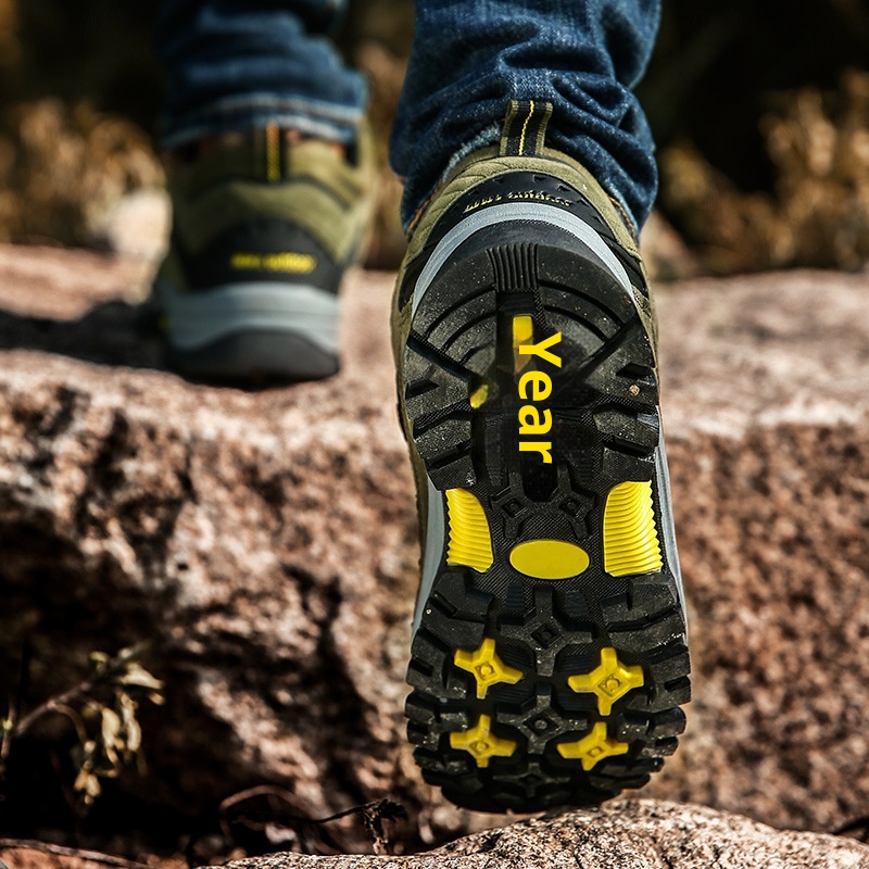 Scarpe da trekking basse da uomo ActiveGo Outdoor, calde, autunnali e invernali, antiscivolo, foderate in pile_voghion.com