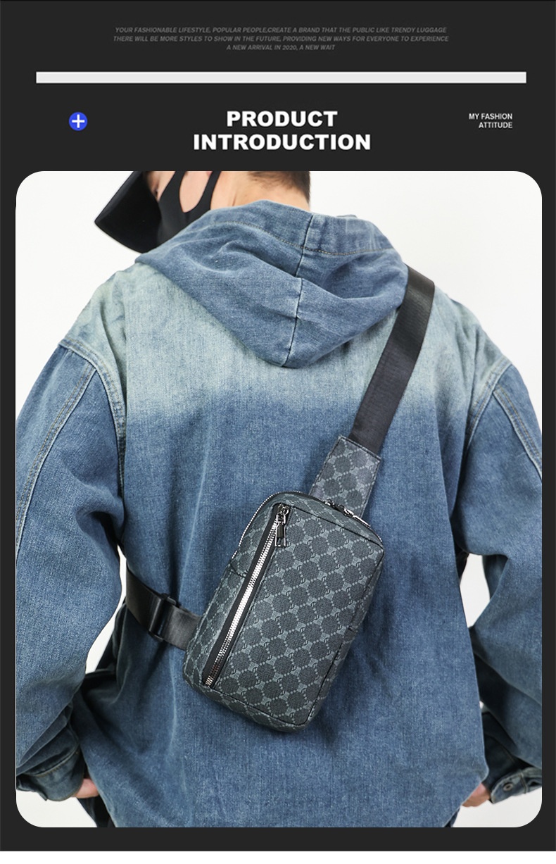 Mochila bandolera pequeña para hombre, estilo deportivo, ideal para ocasiones informales. También disponible en versión para mujer._voghion.com