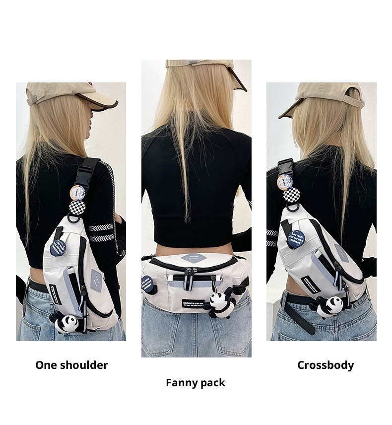 001 Ins Brand Hong Kong Chest Men's Workwear Trendy Street Casual Crossbody Japanese Style Cycling Sports Waist Bag Women_voghion.com