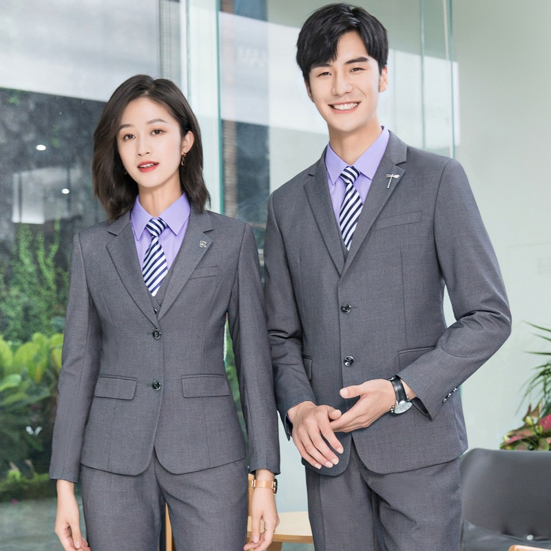 Ragazzo Primavera ed Estate Colloquio Formale Business Suit Unisex Manica Lunga Blazer Professionale Outfit Ufficio Lavoro_voghion.com