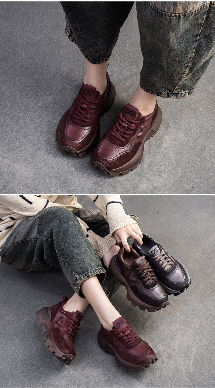 ShoeGlobe Shanghai Jie Zou 2024 Herfst Winter Nieuw Retro Versleten Casual Papa Veelzijdig Comfortabel Enkel Niet Vermoeiend voor Voeten_voghion.com