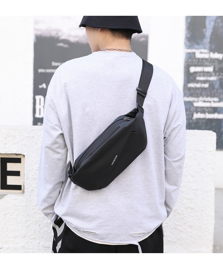 001 Cross-border New Men's Waist Outdoor Running Phone Multi-functional Large Capacity Chest Casual Single Shoulder_voghion.com