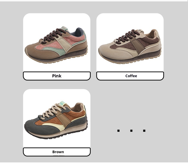 ShoeGlobe Running Retro Veelzijdige Sportschoenen voor Dames Antislip Nieuwe Fleecevoering 2024 Lichtgewicht Herfst Winter Reisschoenen Zachte Zool_voghion.com