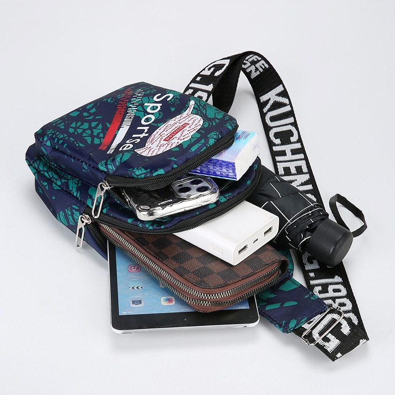 001 Fashion Crossbody Chest Multifunctional Waist Practical Large Capacity Sports Outdoor Men's Bag Wholesale_voghion.com