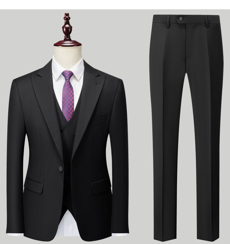 jongen Nieuwe stijl Buitenlandse handel Heren Dubbelrijs Vest Driedelige Set Plus Size Pak Groothandel_voghion.com