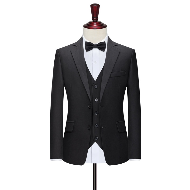 Ensemble trois pièces premium pour garçon d'honneur, tenue pour frère, veste de costume professionnelle, tenue de cérémonie de mariage_voghion.com