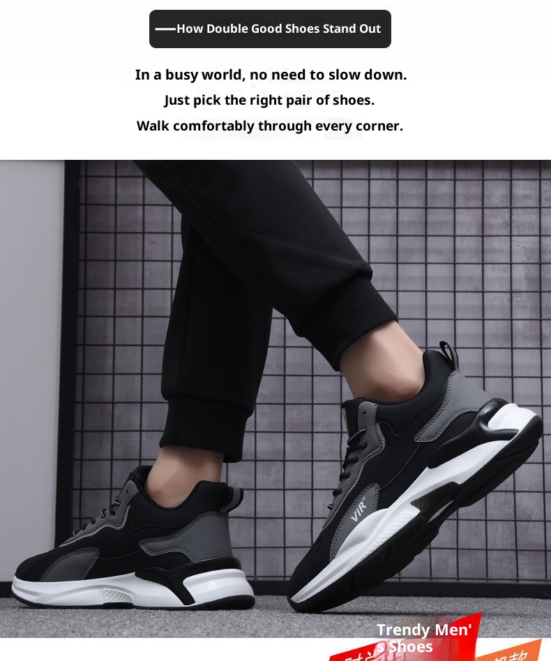 ActiveGo 2025 Autumn Winter New Korean Style Men's Casual Low-top Breathable Running Trendy Sports Shoes Wholesale_voghion.com