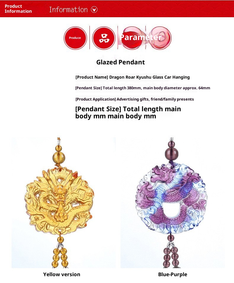 Ciondolo in vetro per interni Specchietto retrovisore personalizzato Accessori per auto Regalo creativo all'ingrosso_voghion.com