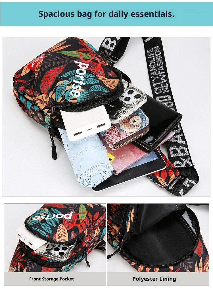 001 Cross-Border Source Unisex Chest Single Shoulder Crossbody 2024 New Style Personality Trendy Cycling Casual Small Bag_voghion.com