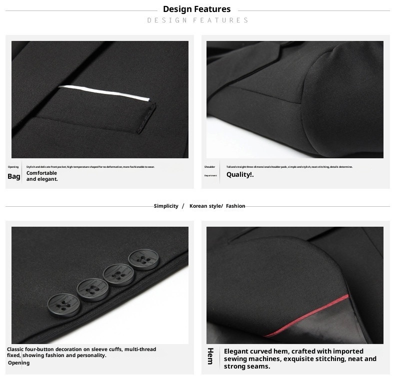 Completo da uomo casual da lavoro slim fit per ragazzi, per riprese in studio e per abiti da sposo 19_voghion.com