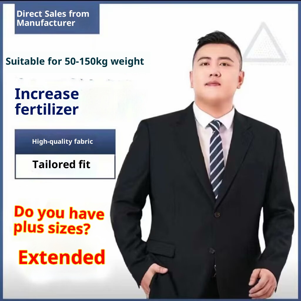 boy Simple Casual Suit Set 2024 Autumn New Business Professional Formal Wear Plus Size Men's Jacket_voghion.com