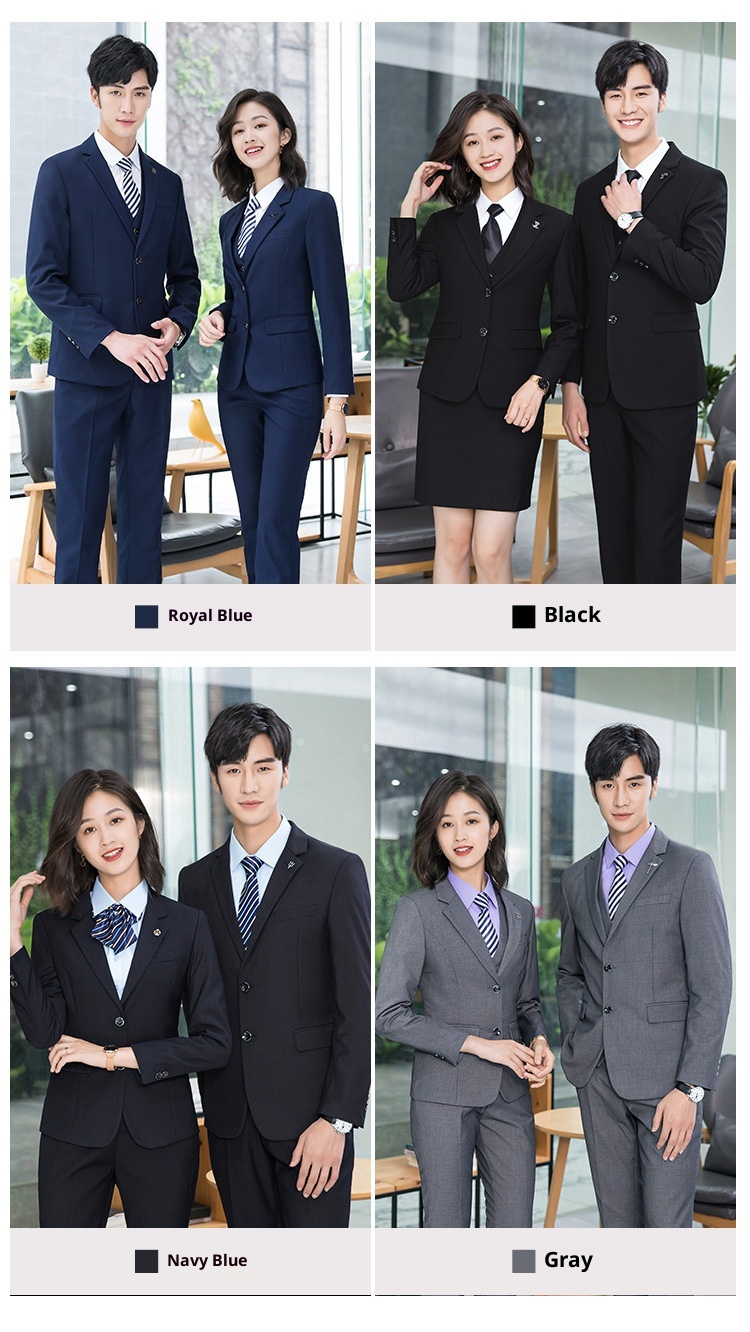 Ragazzo Primavera ed Estate Colloquio Formale Business Suit Unisex Manica Lunga Blazer Professionale Outfit Ufficio Lavoro_voghion.com