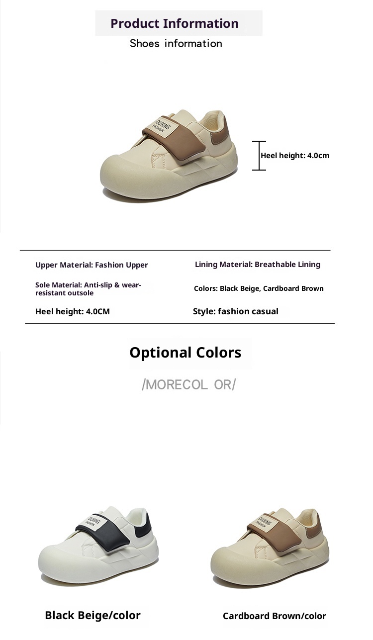 ShoeGlobe Stepping Comfort Sneakers For Women, New Autumn And Winter Waterproof Non-Slip Outdoor Maternity Shoes, Slip-On Velcro_voghion.com