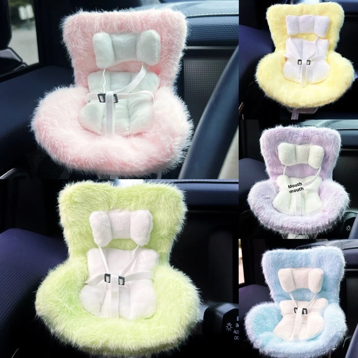 17cm Pumpkin Pendant Cute Seat Safety Air Vent Decoration Car Interior Applicable Cross-border_voghion.com