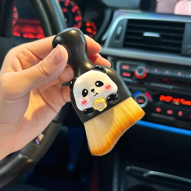 Interior Car Removal Soft Bristle Brush Central Control Air Conditioning Vent Gap Dust Cleaning Tool_voghion.com