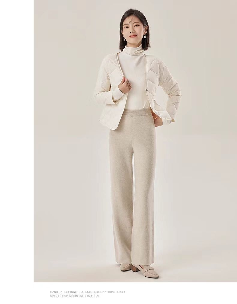 ChicShe 2025 Autunno Inverno Nuovo Piumino d'oca da donna Vestibilità slim Versatile Intimo Manica lunga Strato di base Cappotto caldo_voghion.com