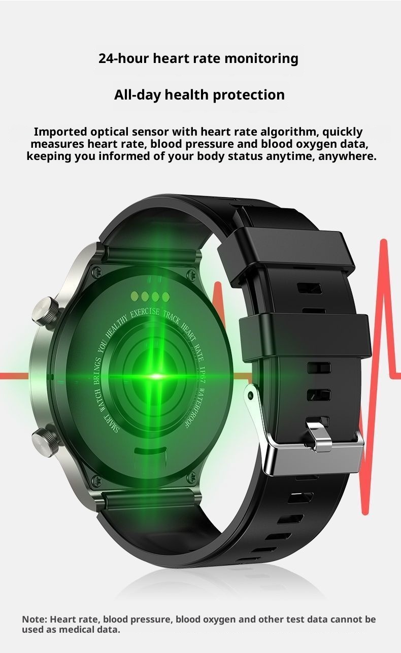 2024 Huaqiangbei Neue Smartwatch für Herren mit 4 Sportarmbändern, Blutdruck- und Herzfrequenzmessung, wasserdicht und Bluetooth_voghion.com