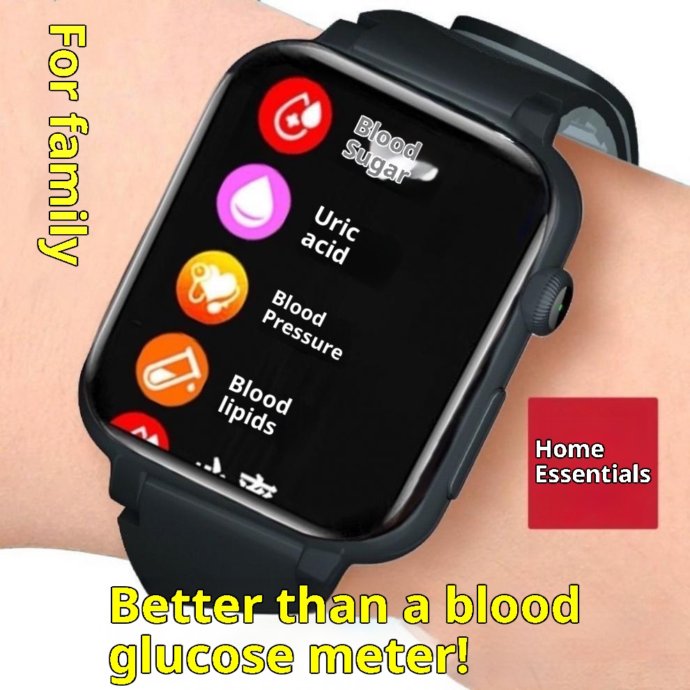2025 New Smart Watch Accurate Sugar Lipids Blood Pressure Uric Acid Heart Rate Sleep Monitoring Suitable For Elderly_voghion.com