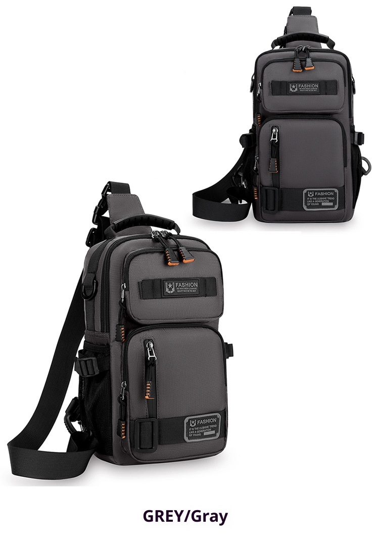 001 Borsa a tracolla multifunzionale alla moda da uomo, con tracolla grande, capacità di petto grande, per lavoro e spostamenti_voghion.com