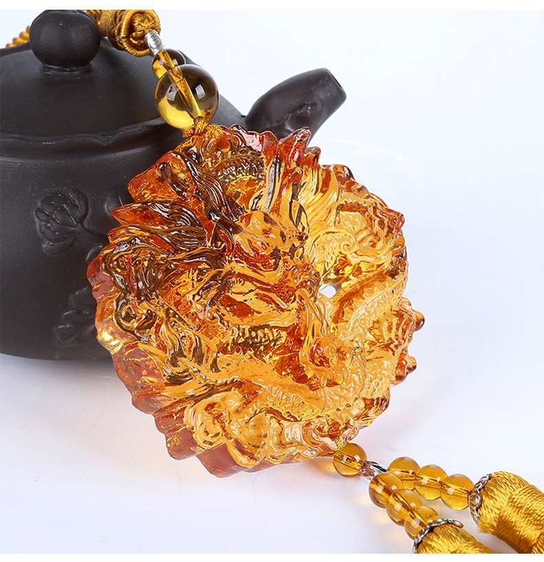 Ciondolo in vetro per interni Specchietto retrovisore personalizzato Accessori per auto Regalo creativo all'ingrosso_voghion.com