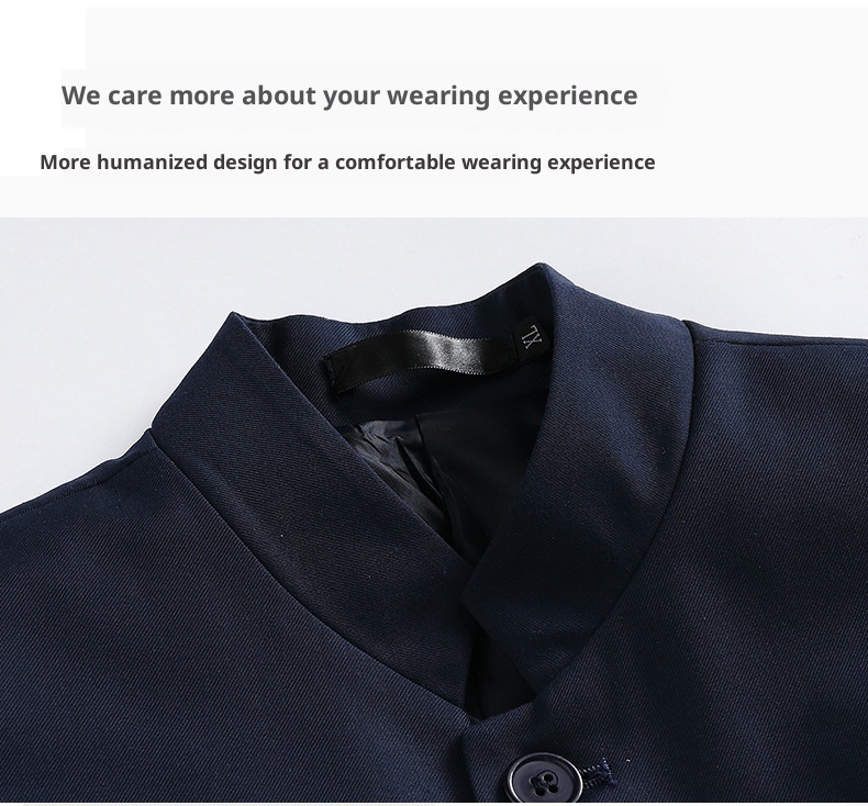 Ensemble de costume traditionnel pour garçon, tenue de cérémonie, col montant, coupe ajustée, style chinois, pour chorale, homme._voghion.com