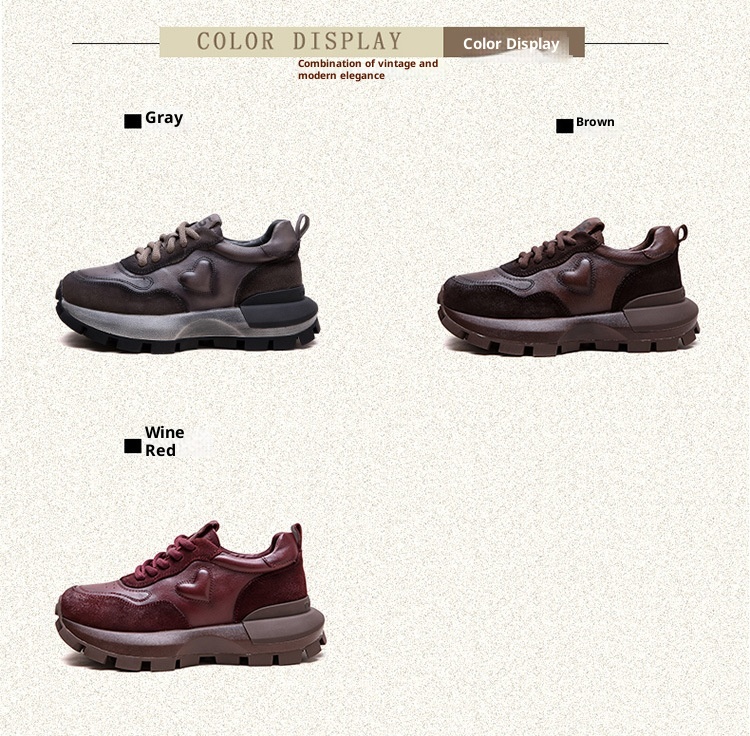 ShoeGlobe Shanghai Jie Zou 2024 Herfst Winter Nieuw Retro Versleten Casual Papa Veelzijdig Comfortabel Enkel Niet Vermoeiend voor Voeten_voghion.com