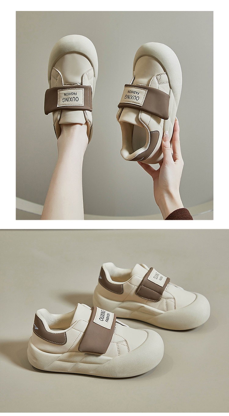 ShoeGlobe Stepping Comfort Sneakers For Women, New Autumn And Winter Waterproof Non-Slip Outdoor Maternity Shoes, Slip-On Velcro_voghion.com